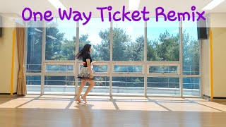 One Way Ticket Remix linedanceImprover2024 [upl. by Remark941]