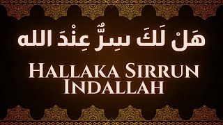 Hallaka Sirrun Indallah  هَلْ لَكَ سِرٌّ عِنْدَ الله  English Translation [upl. by Acirej]