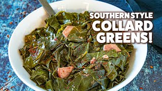 The Best Collard Greens With Bacon and Smoked Ham and a Little Spice [upl. by Eednas61]