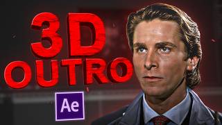 HOW TO Make A 3D Outro I After Effects Tutorial [upl. by Loralyn]