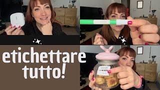 Etichettare con l’etichettatrice Portable Label Maker modello PRT Qutie qutie portable PRT [upl. by Silvie]