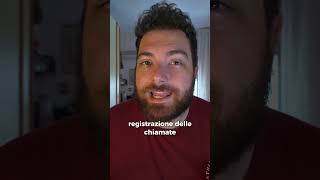 la REGISTRAZIONE delle CHIAMATE su iPhone ios18 iphone apple tech technews smartphone [upl. by Coyle799]