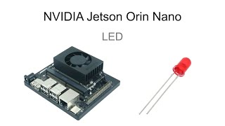 Use LED with Nvidia Jetson Orin Nano 8GB Dev Kit via the GPIO jetson nvidia orinnano [upl. by Ludba]