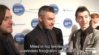 Arctic Monkeys Mercury Prize 2013 Kırmızı Halı Röportajı Türkçe Altyazı [upl. by Sonnie]