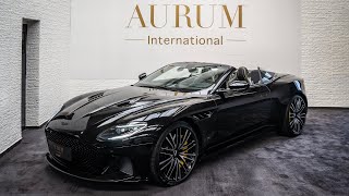 2021 Aston Martin DBS Superleggera Volante ONYX BLACK Walkaround by AURUM International 4K [upl. by Emmeram349]