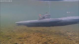 UBoot submarine VIIC Revell erste Aufnahmen unter Wasser [upl. by Elsbeth]