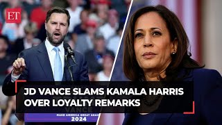 What the hell have you done Trumps VP pick JD Vance rips Kamala Harris over loyalty remarks [upl. by Enylorac]