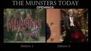 The Munsters Today Seasons 1 and 2 openings comparison [upl. by Lebiralc]