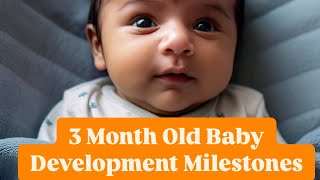 3 Month Old Baby Development Milestones baby facts development [upl. by Akkin591]