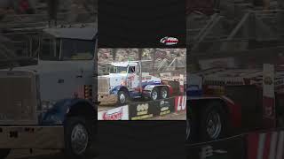 quotHillbilly Deluxequot MAC Trailer Hot Rod Semis motoring down the track at the Elkhart County 4H Fair [upl. by Brittany659]