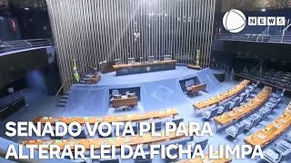 Senado vota hoje PL para alterar Lei da Ficha Limpa [upl. by Naillig]