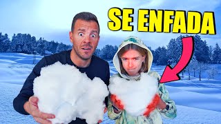 VIOLETA TOCA LA NIEVE POR PRIMERA VEZ Itarte Vlogs [upl. by Bennett912]