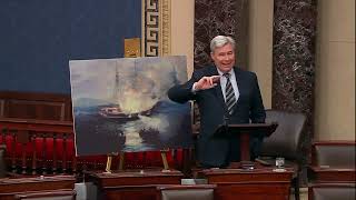 Sen Whitehouse Once Again Tells the Tale of the HMS Gaspee [upl. by Ahsiuqel459]