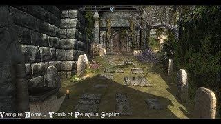 Vampire Home  Tomb of Pelagius Septim III  Skyrim House Mod [upl. by Eceerehs]