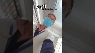 Day11 immunization duty nursingstudent studentnurselife trendingshorts peadiatric immunization [upl. by Lou]