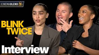 Blink Twice Interviews with Zoë Kravitz Channing Tatum Naomi Ackie amp More [upl. by Relyc97]