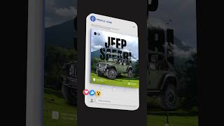 Jeep Safari Social Media Post Design In Canva  Canva Creator  Rajesh [upl. by Tletski]