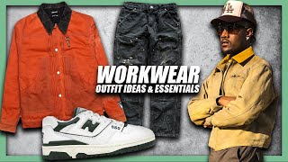 Mens Workwear Outfit Ideas amp Essentials Dickies Carhartt Levis [upl. by Schuh]