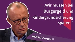 CDUChef Friedrich Merz und Ökonom Marcel Fratzscher zur Haushaltskrise der Ampel  maischberger [upl. by Stonwin]