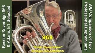 Euphonium Comparison Besson Sovereign 968 and Adms E1 Selected Including Intonation Graph [upl. by Jacquelynn]