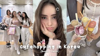 cafehopping in korea 🇰🇷 family time Korean food amp desserts aesthetic cafes athome spa w AMIRO💗 [upl. by Muffin]