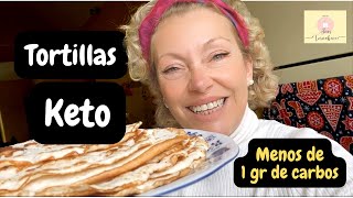 TORTILLAS KETO CON MENOS DE 1 GR DE CARBOS CADA UNA  INES TORNABENE  dietaketo recetasketo [upl. by Ydospahr]