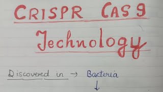 CRISPR CAS9 Technology Part 1 [upl. by Llerrud]