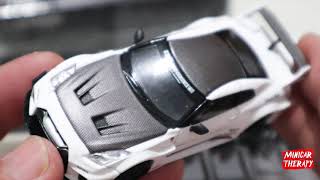 UNBOXING MINI GT NISSAN GTR R35 LB  SILHOUETTE WHITE AND BLACK 😍😍😍 [upl. by Nancy]