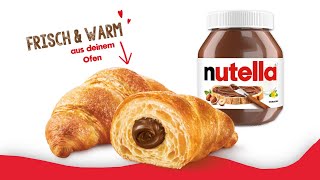 Nutella Croissants aus dem Tiefkühlregal für Zuhause zum Aufbacken [upl. by Darn]