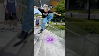 Skateboard skill Đóng 15 bậc như Huyền Xuân [upl. by Annayak]