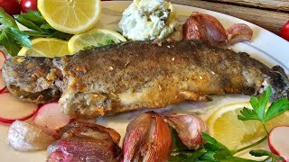 ALABALIK NASIL KIZARTILIR Forelle Braten  Fry Trout [upl. by Adihahs]