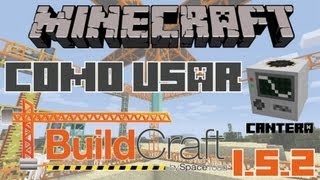 Cómo usar BuildCraft para Minecraft 152  Cantera  Tutorial en español [upl. by Kemp]