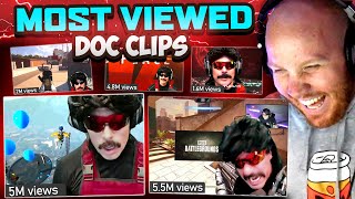 TIMTHETATMAN REACTS TO DOC MOST VIEWED CLIPS [upl. by Sara107]