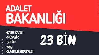 Adalet bakanlığı personel alımı hakkında detaylar 2024 [upl. by Anrahc93]