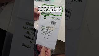 REVIEWING Evergreen Models Sheet Styrene for scratch building modeltrains miniature shorts [upl. by Lazaro]