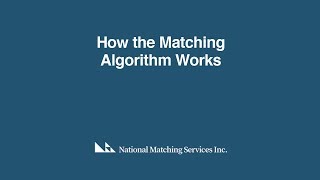 The Matching Algorithm  Explained [upl. by Hannah934]