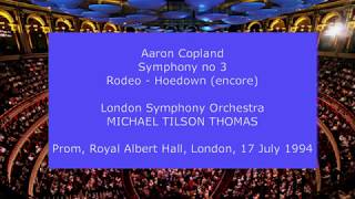 Aaron Copland  Symphony no 3 Michael Tilson Thomas conducting the LSO in 1994 [upl. by Barbur423]