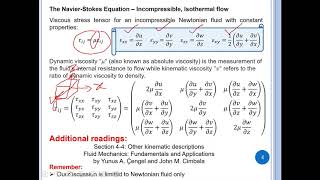 Fluid Mechanics NavierStokes Equations Conservation of Energy Examples 15 of 34 [upl. by Schapira]