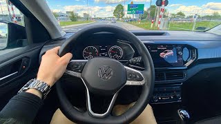 Volkswagen TCross 10 TSI 110 HP  Test Drive 69  POV Driver TV [upl. by Dosh159]