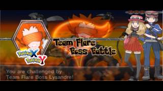 Pokemon X amp Y  Team Flare Boss Battle ExtendedHD [upl. by Hesta]