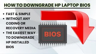 How to Downgrade HP Laptop BIOS  StepbyStep Tutorial  No Command Prompt or Recovery Disk Needed [upl. by Inalaeham508]