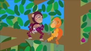 Orangutan and Chimpanzees  Fables by SHAPES  Folktales for Kids  Stories Around the World [upl. by Tirreg]