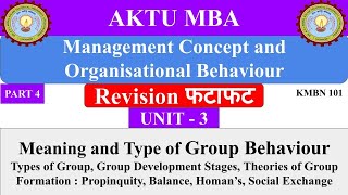 9 management concepts and organisational behaviour  aktu mba notes aktu mba classes  dwivedi [upl. by Myra]