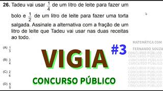 Vigia Questões de Concurso público  Ensino Fundamental  aula 3  Matemática [upl. by Franci]