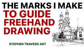 Making Guide Marks for Freehand Drawing [upl. by Dagley555]