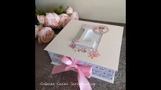 TUTORIAL caja para album scrap cartonaje [upl. by Trebma137]