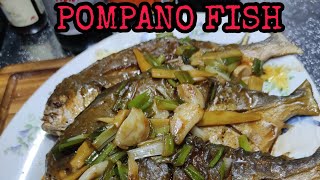 FRIED POMPANO FISH IN SOY SAUCE PAMPANO BUHAY SARAP TV [upl. by Amar]