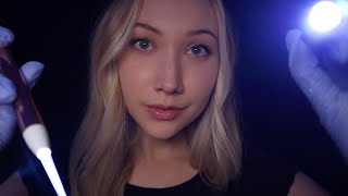 ASMR Cranial Nerve Exam in the DARK lots of bright light triggers⚡️ [upl. by Assirehc337]