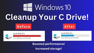 How to Clean C Drive In Windows 10 Make Your PC Faster [upl. by Hogue]