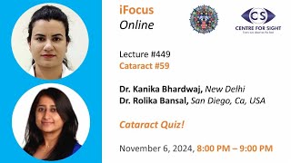 Cataract Quiz with Prizes On Kahoot  Dr Kanika Bhardwaj amp Dr Rolika Bansal Wed Nov 6 800 PM [upl. by Bevon501]